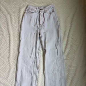 Hollister Cream High-Waist Jeans